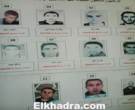 MOSTAGANEM : Les services de sécurité affichent la liste d’onze terroristes recherchés