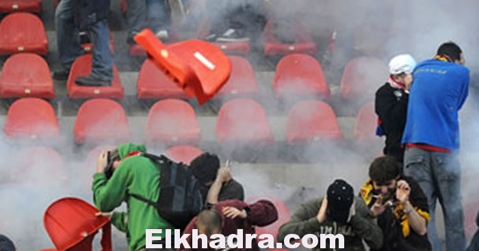 أعمال شغب في ملعب القليعة بعد فوز المدية على النجم المحلى 1