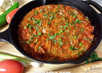 Recette de chachouka, tchektchouka, shakshuka à la mozzarella (Maghreb, Algérie, Tunisie...) 9