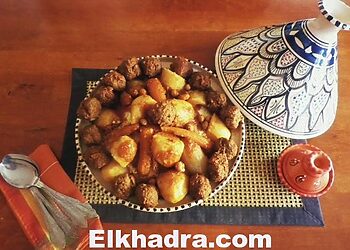 Couscous algérienne aux boulettes de viande hachée 8