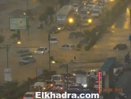 الطقس في الجزائر اليوم 25-8-2015 : نشريـة خاصــة تتوقــع أمطــارًا رعديــة اليــوم علـى 13 ولايـة شرقيـة