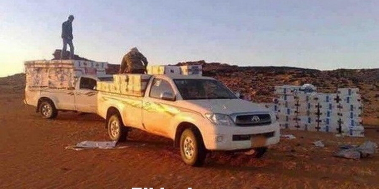 Neuf tonnes de denrées alimentaires et 9.600 litres de carburant saisis à Bordj Badji Mokhtar (MDN) 1