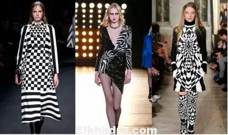 TENDANCE MODE AUTOMNE-HIVER 2015-2016 : NOIR & BLANC GRAPHIQUE.