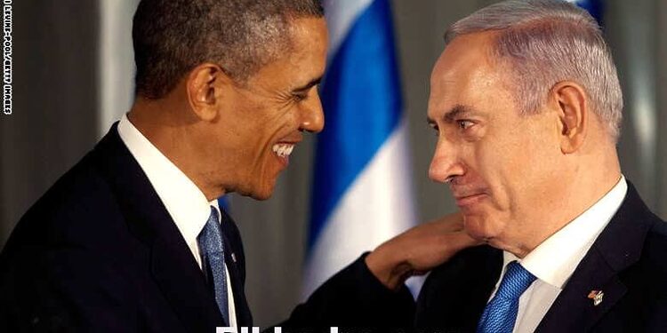 JERUSALEM , ISRAEL- MARCH 20:  U.S. President Barack Obama (L) greets Israeli Prime Minister Benjamin Netanyahu during a press conference on March 20, 2013 in Jerusalem, Israel. This is Obama's first visit as President to the region, and his itinerary will include meetings with the Palestinian and Israeli leaders as well as a visit to the Church of the Nativity in Bethlehem.  (Photo by Heidi Levine-Pool/Getty Images)