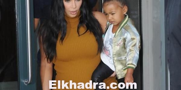 Photos : Kim Kardashian et North quittant leur appartement à Soho, New York. 1