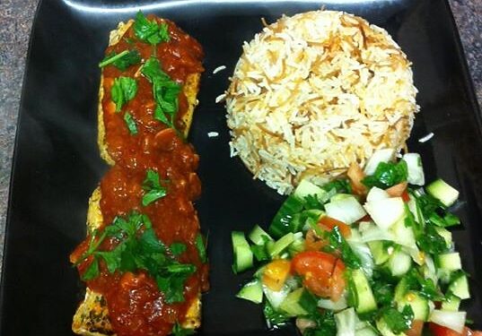 Poisson smocked coodck a litalien with tomato sauce 1