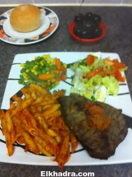 Steck avec une marinade de moutarde