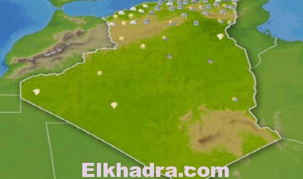 احوال الطقس في الجزائر : هذه الولايات معنية بأمطار غزيرة 1
