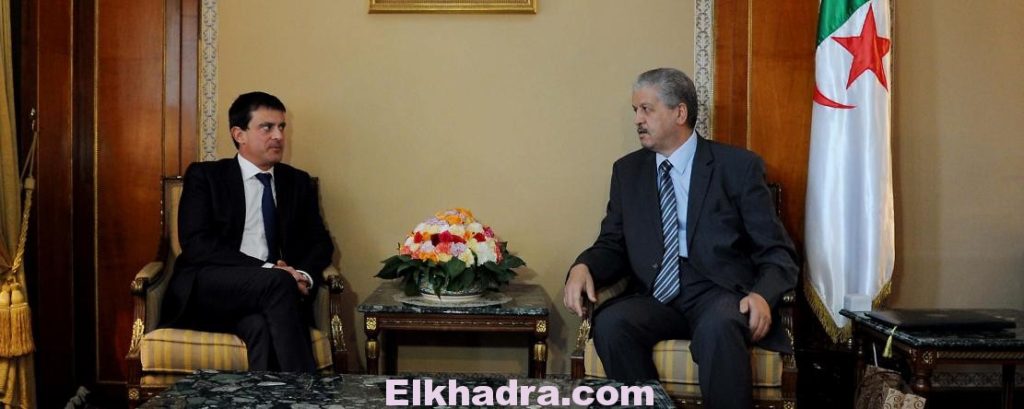 Abdelmalek Sellal et Manuel Valls