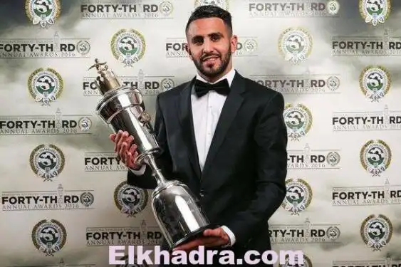 Riyad Mahrez élu joueur de la saison 2015/2016 en Premier League