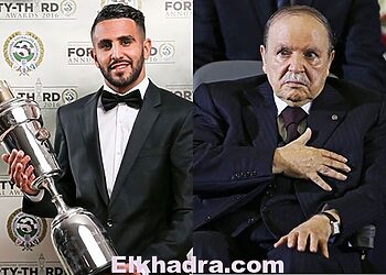 Bouteflika félicite Riyad Mahrez, sacré meilleur joueur du championnat d'Angleterre 17 Bouteflika félicite Riyad Mahrez, sacré meilleur joueur du championnat d'Angleterre 17