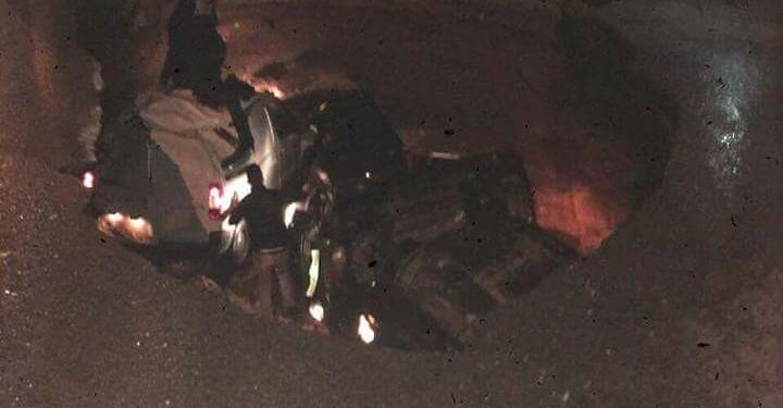 بالصور: شارع ينشق وظهور حفرة هائلة تبتلع سيارات في بن عكنون بالجزائر العاصمة 1