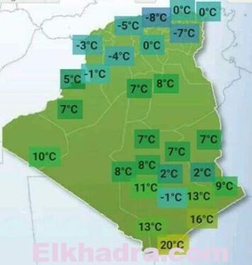 درجة الحراراة ليلة اليوم في الجزائر 3