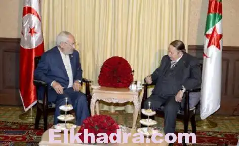 Le Président Bouteflika reçoit le président du mouvement tunisien Ennahdha