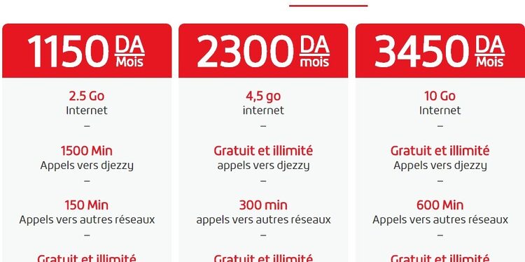 Djezzy Carte - offres , Liberty et Millinium - Appels et sms gratuits et illimités 1