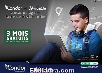 Partenariat Condor / iMadrassa: 3 mois gratuits de cours de soutien en ligne pour tout achat d'un smartphone ou tablette 1