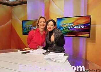 Mme Furion avec la présentatrice de l’émission Bonjour d’Algérie: Lilia Bekhaled