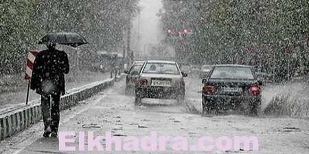 أمطار غزيرة و ثلوج على المرتفعات الاكثر من 800 متر بداية من ليلة الأحد الى مساء الإثنين 2