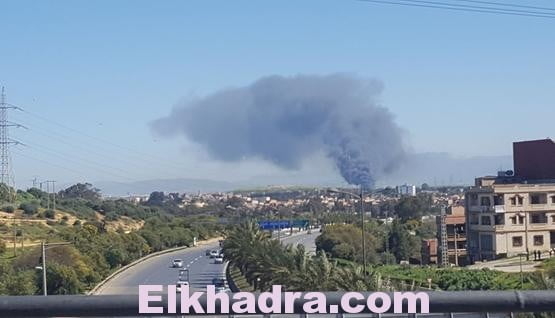 حريق في مصنع جافيل بالعاصمة 1