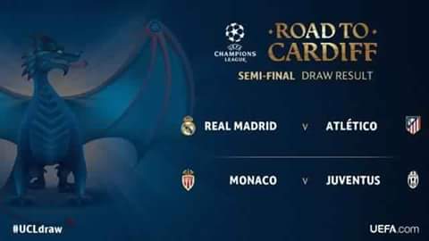 Ligue des Champions d'Europe (demi-finales): Résultats du tirage au sort 2