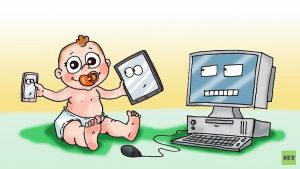 العلماء يؤكدون ضرر الأجهزة الإلكترونية على الأطفال 2