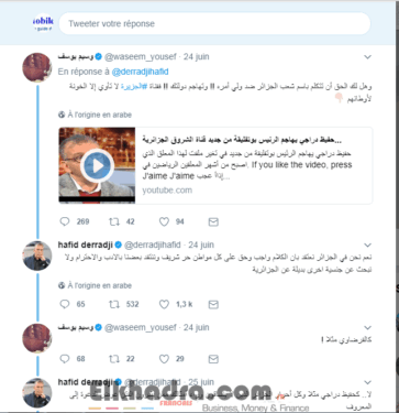 ( وسين يوسف يصف حفيظ دراجي بالخائن لوطنيه لعمله في قناة قطرية(حرب بين الداعية وسيم يوسف وحفيظ دراجي 1
