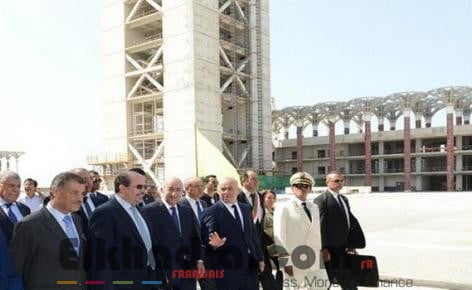Tebboune ordonne l'accélération de la cadence de réalisation de la Grande mosquée d'Alger pour sa réception avant la fin 2017 2