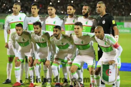 التشكيلة الأساسية للمنتخب الوطني أمام إفريقيا الوسطى