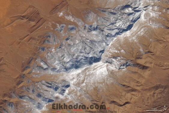 PHOTOS :La NASA publie des images du Sahara algérien enneigé 1