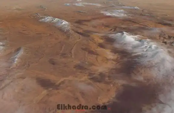 PHOTOS :La NASA publie des images du Sahara algérien enneigé