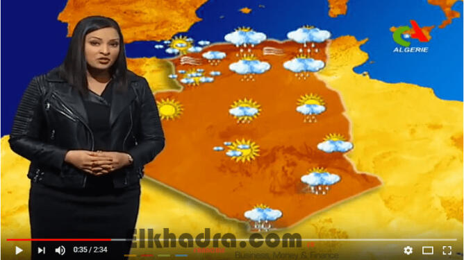 نشرية خاصة : أمطار رعدية مرتقبة على 5 ولايات من شرق و وسط البلاد بداية من مساء اليوم 1