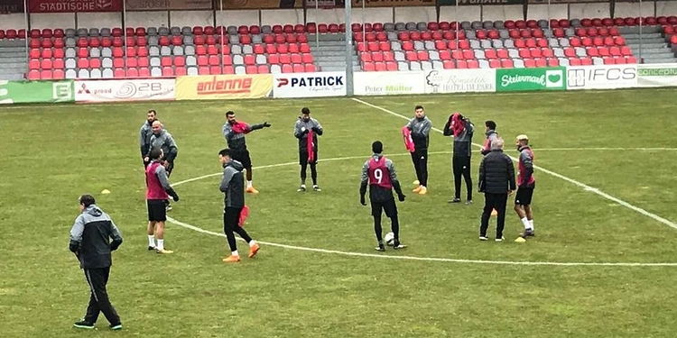 EN .. La derniere séance d'entrainement avant d'affronter l'Iran à Graz ! 1