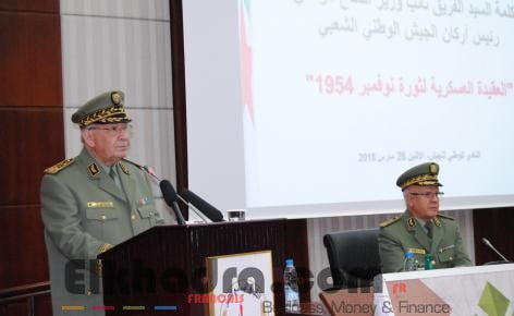 Gaïd Salah souligne la nécessité d’inclure le module d’Histoire comme matière fondamentale dans les programmes d’enseignement de l'ANP 2
