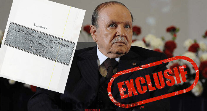 Bouteflika rejette le projet de loi de Finances complémentaire 2018 1