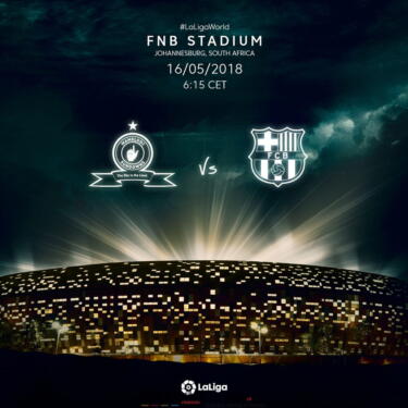 Le Barcelone, le champion de LaLiga affrontera le vainqueur de la Premier Soccer League, le MamelodiSundownsà Johannesburg 2