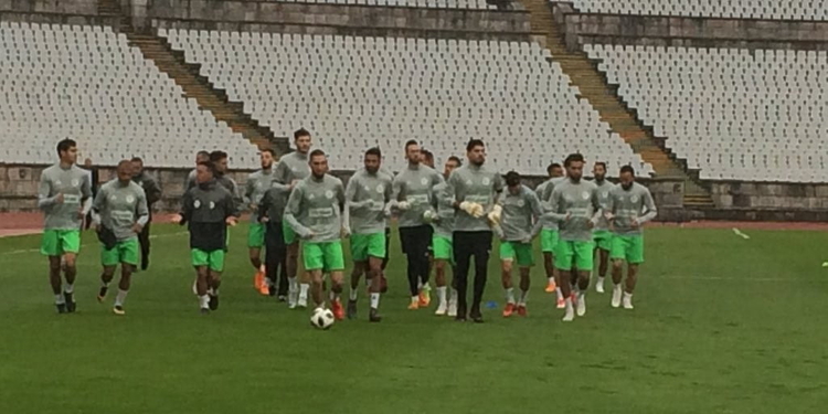 POR-ALG : Les verts s'entraînent au Stade Jamor de Lisbonne 1