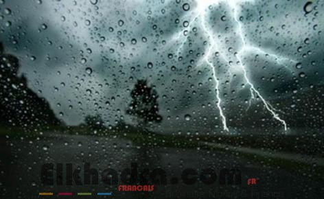 BMS: pluies sous forme d'orages attendues sur les hauts plateaux du Centre et de l'Ouest du pays 2
