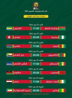 CAN 2021 : les affiches des 8e de finale 2
