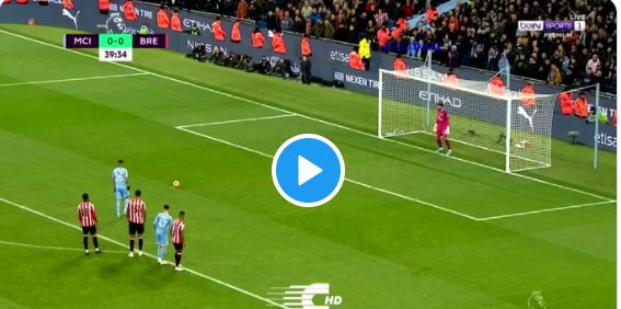 video : Riyad Mahrez permet à Manchester City d’ouvrir le score face à Brentford