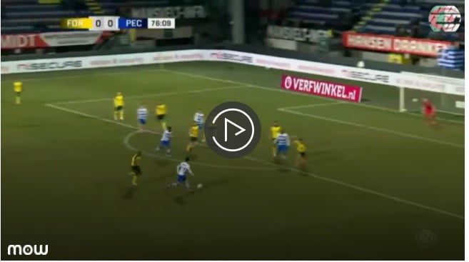 But de Oussama Darfalou face à Fortuna Sittard