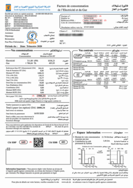 تسديد فاتورة الكهرباء والغاز بالبطاقة الذهبية 2025 paiement sonelgaz 1