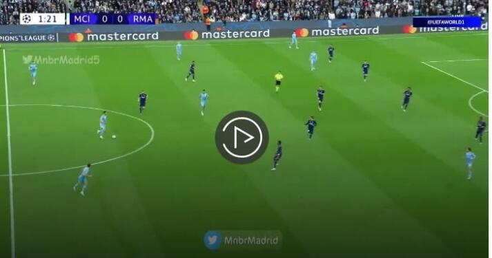PASSE DÉCISIVE DE RIYAD MAHREZ SUR LE BUT DE KEVIN DE BRUYNE VS REAL MADRID