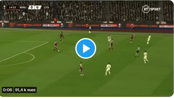 contrôle parfait de Saïd Benrahma en pleine course video