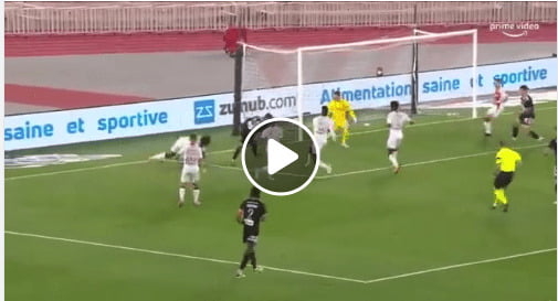 but de Youcef Belaïli face à l’AS Monaco video 1