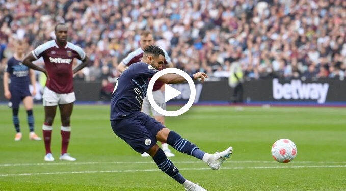 résumé match de Riyad mahrez aujourd'hui vs West Ham 1