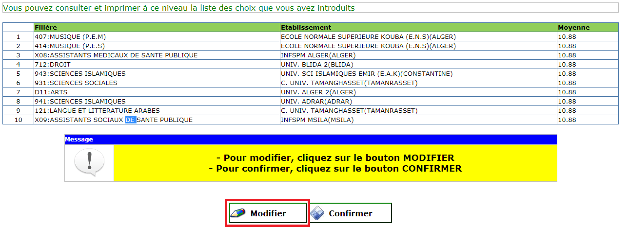 www.orientation-esi.dz résultats 2023 2