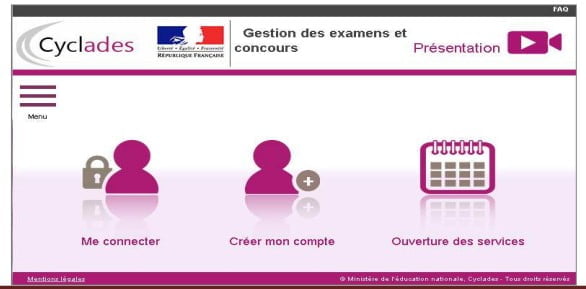 portail candidat Cyclades (Examens ou Concours) : https://exacyc.orion.education.fr/cyccandidat 2023 1