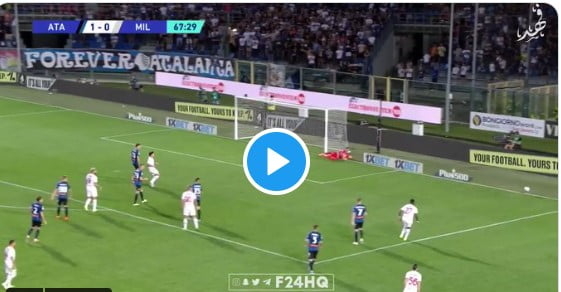 Le magnifique but de Bennacer face à l'Atalanta vidéo 1
