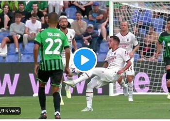Le magnifique sombrero d'IsmaëI Bennacer sur Berardi 12