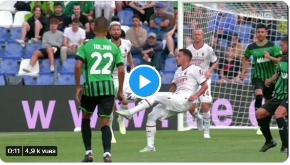 Le magnifique sombrero d'IsmaëI Bennacer sur Berardi 1